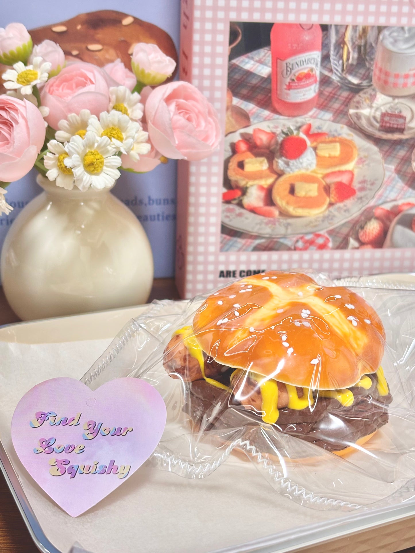 Burger Taba Squishy Toy
