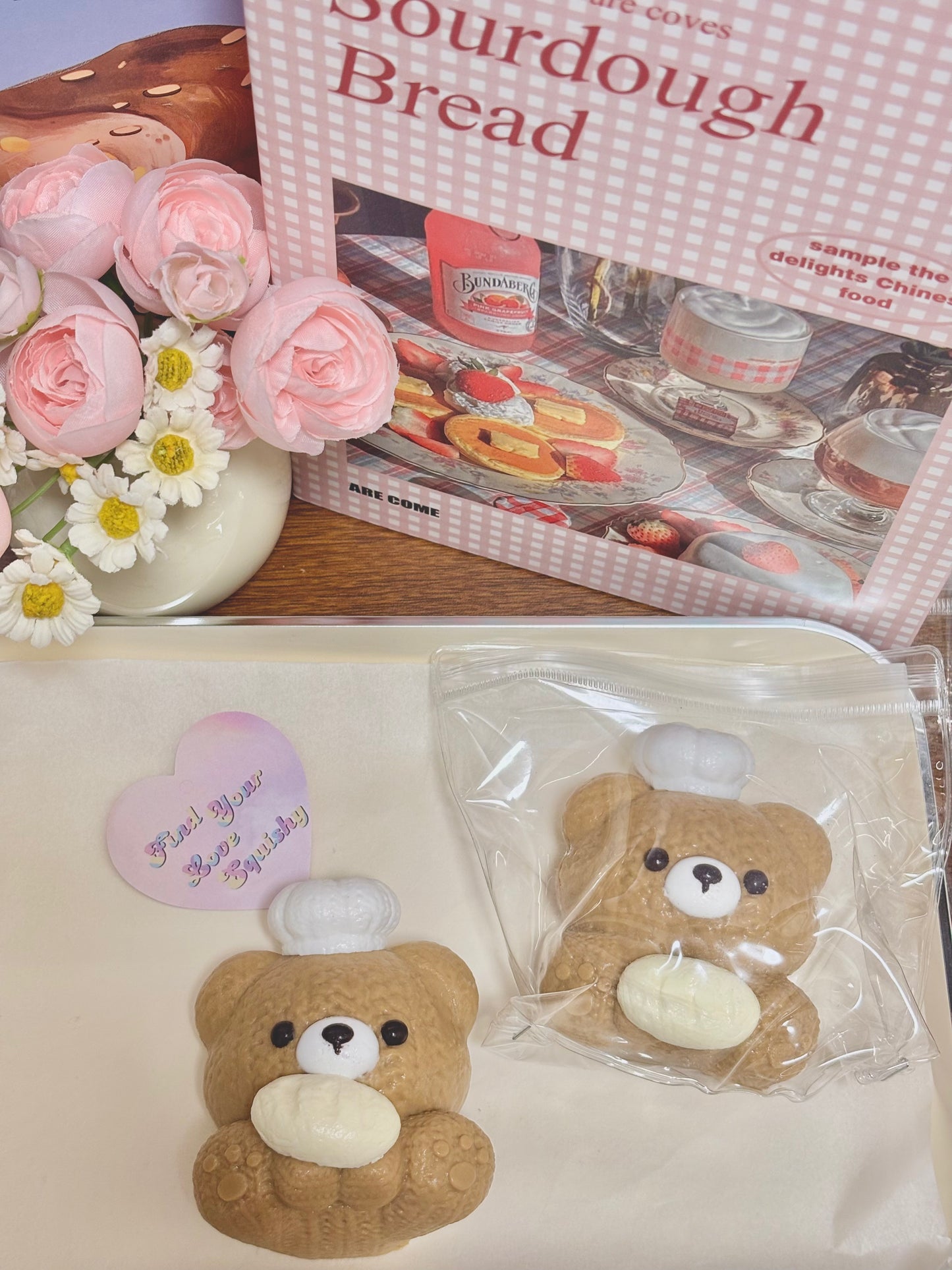 Chef Bear Taba Squishy Toy