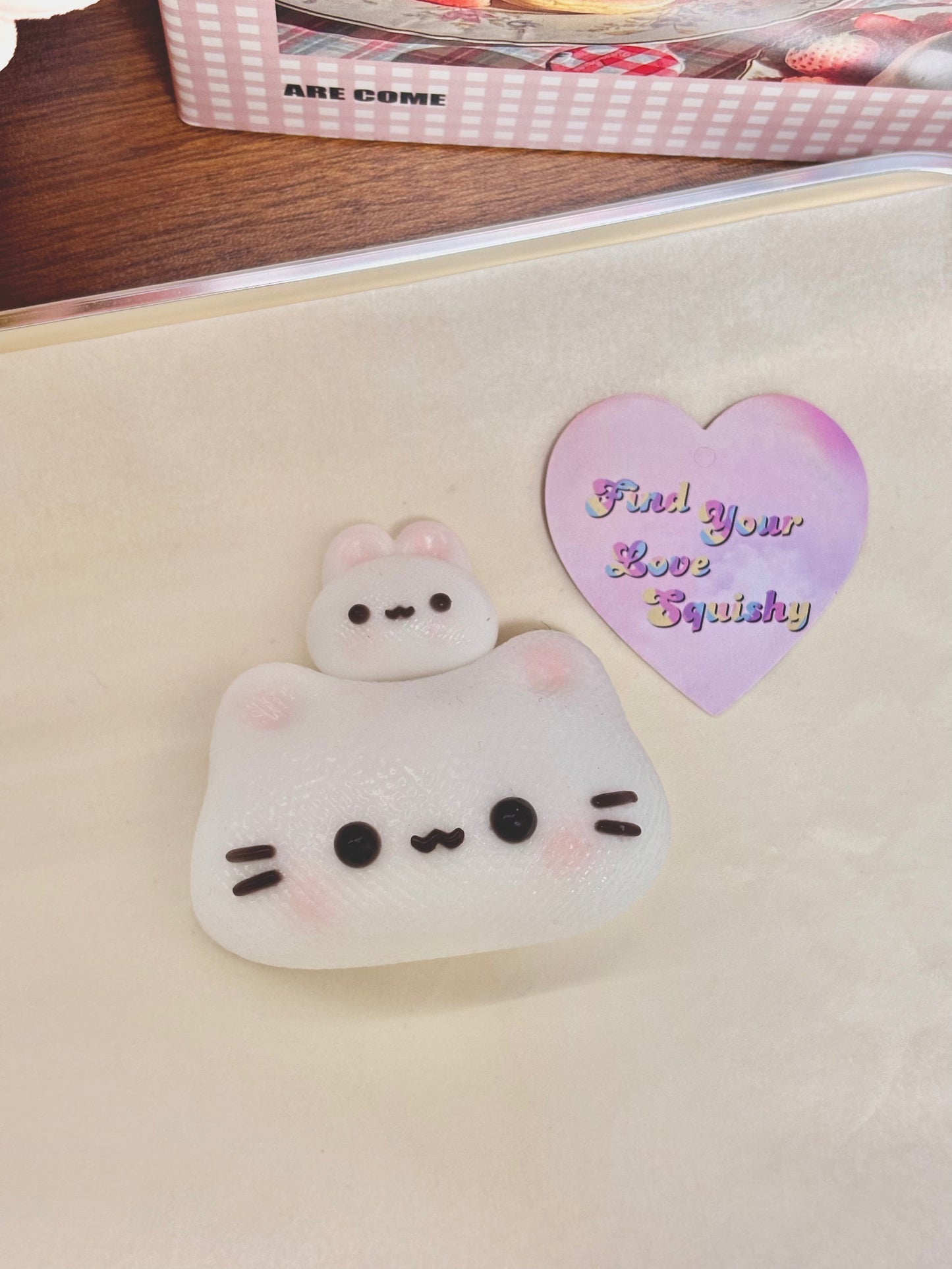 Cute Cat Head Taba Squishy Toy Find Your Love Squishy