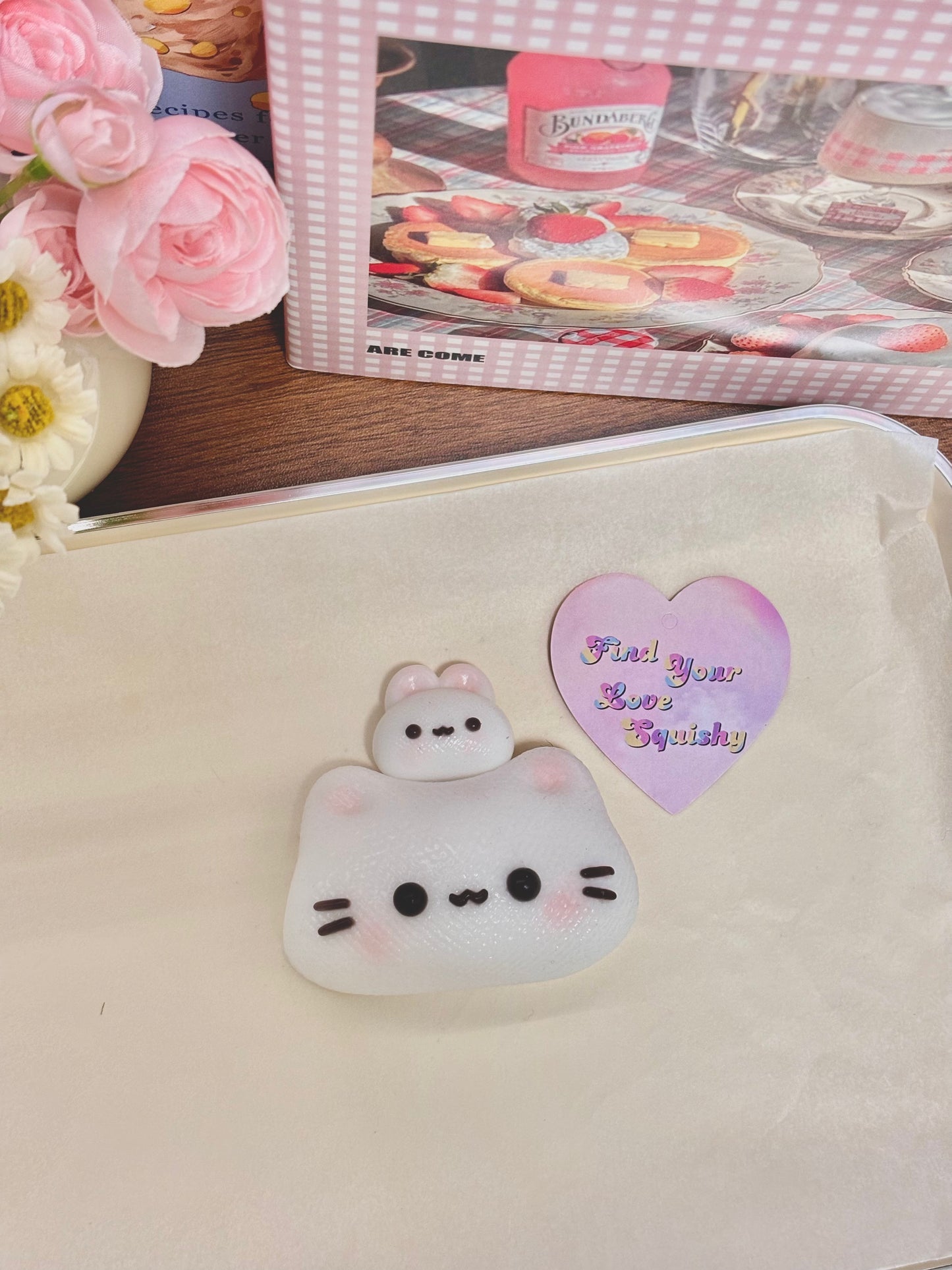 Cute Cat Head Taba Squishy Toy Find Your Love Squishy