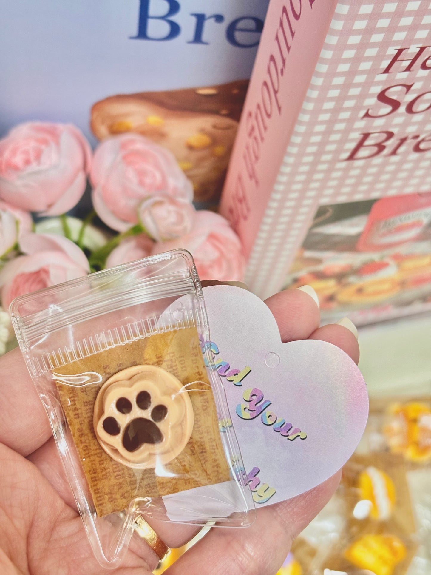 Mini Bread Food Taba Squishy Toy