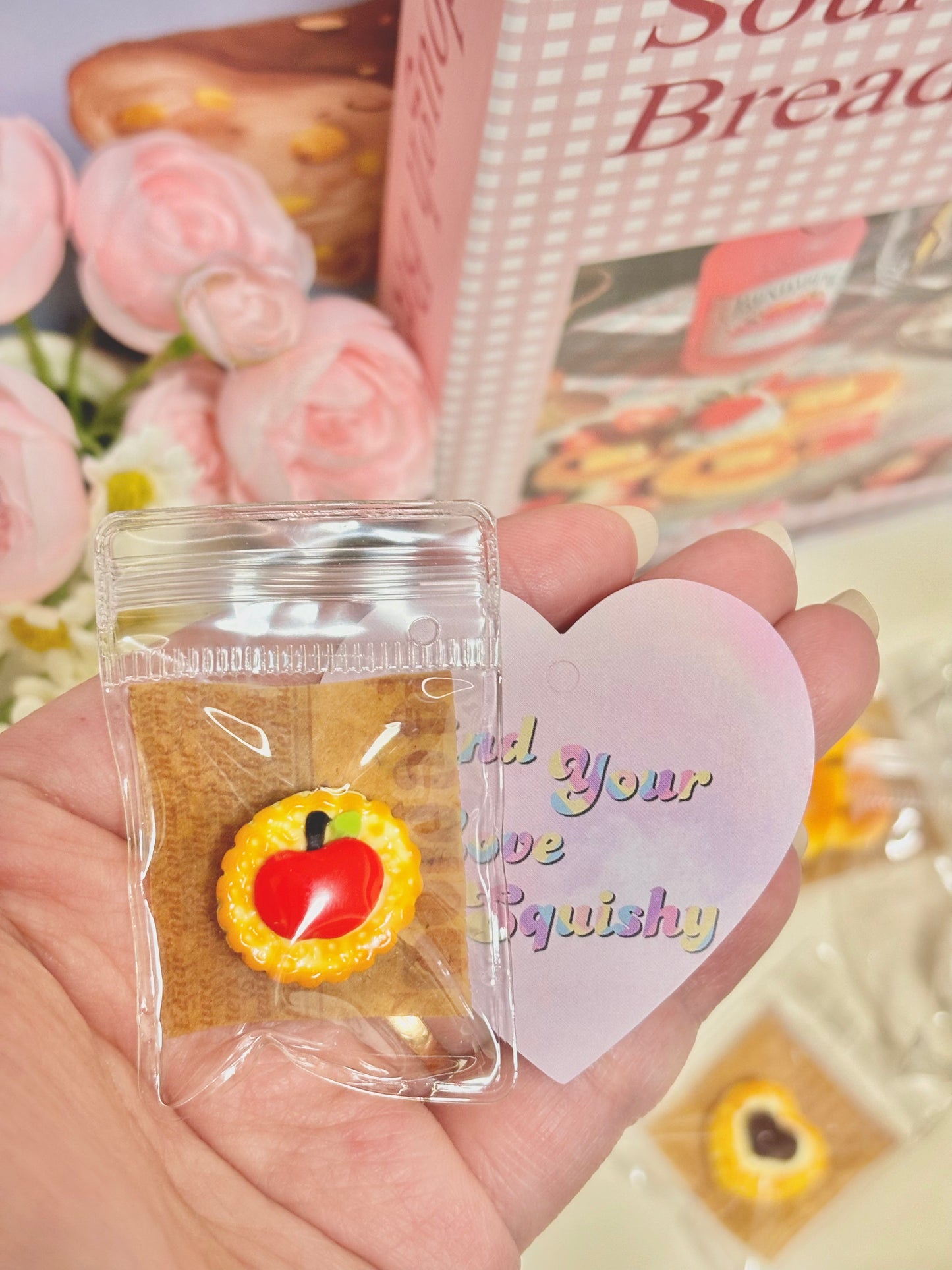 Mini Bread Food Taba Squishy Toy