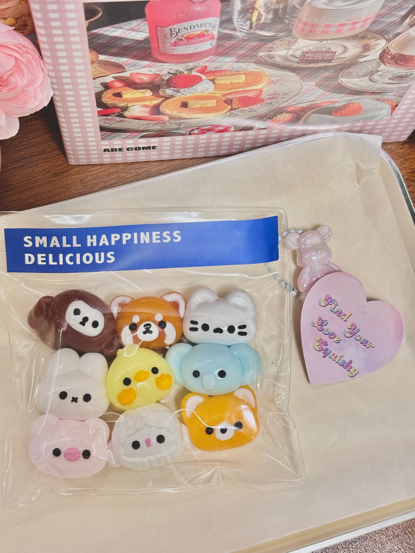 Mini Cute Animal Head Taba Squishy Toy