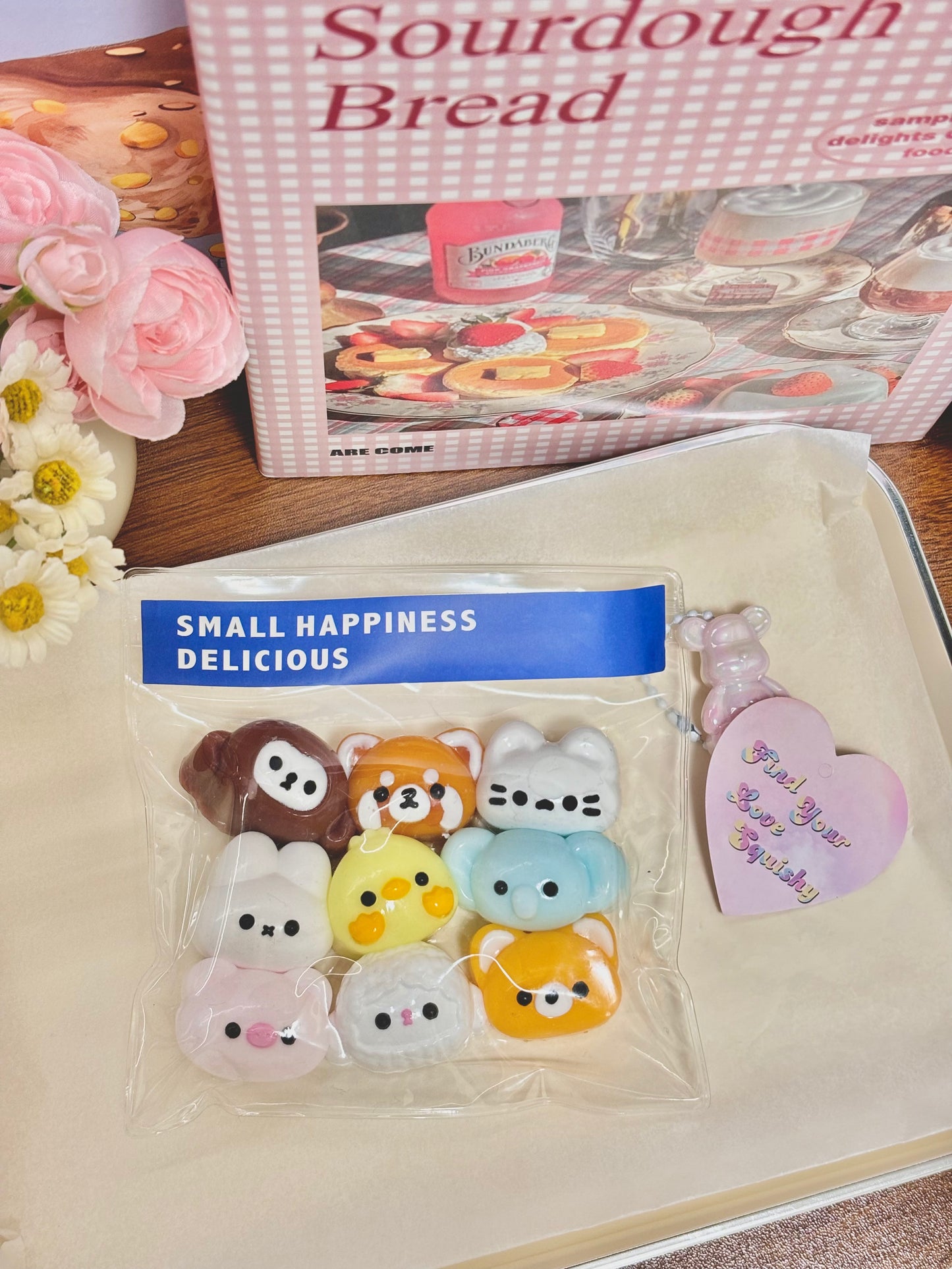 Mini Cute Animal Head Taba Squishy Toy