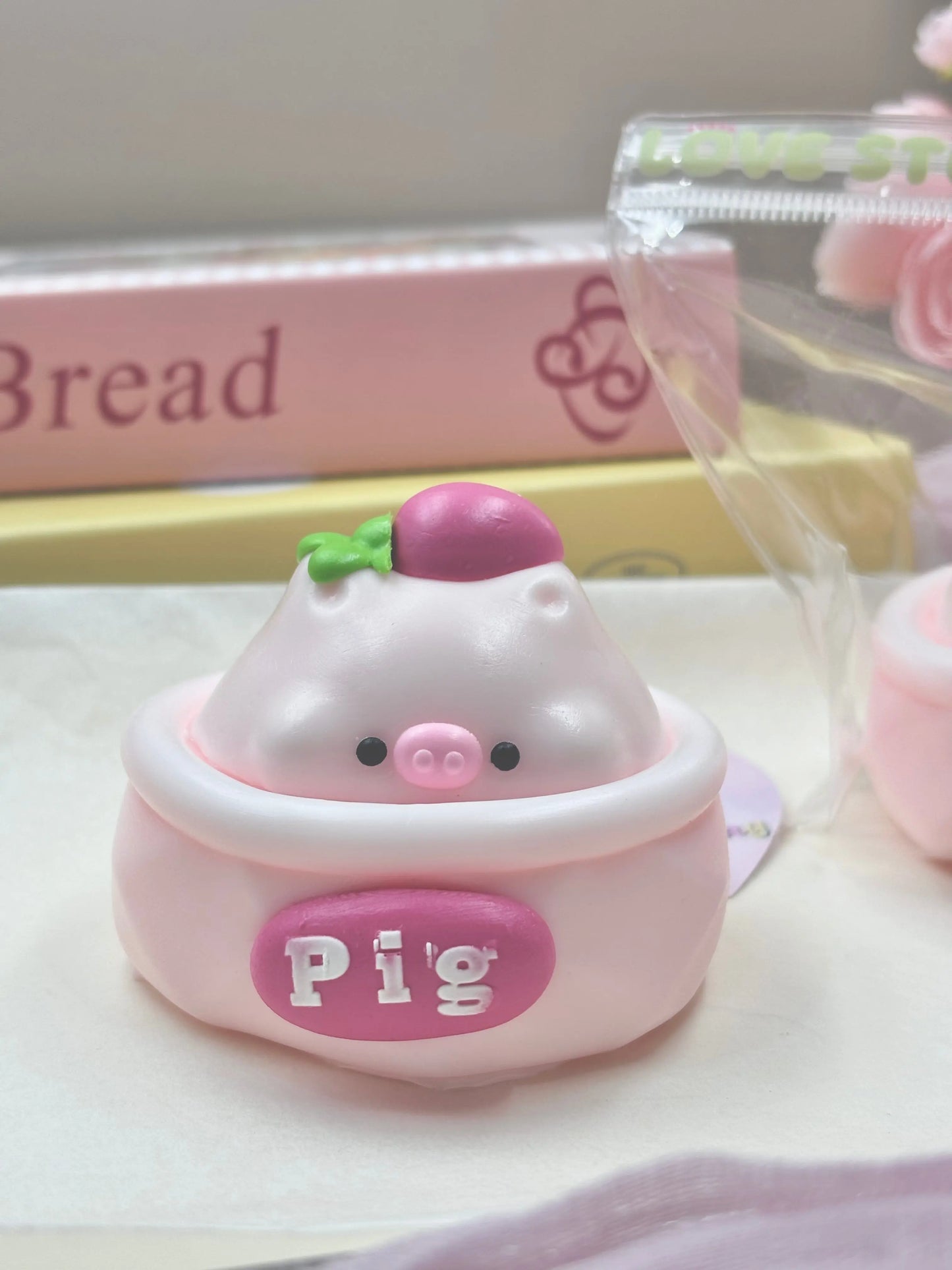 Pig Bowl Taba Squishy Toy - Find Your Love