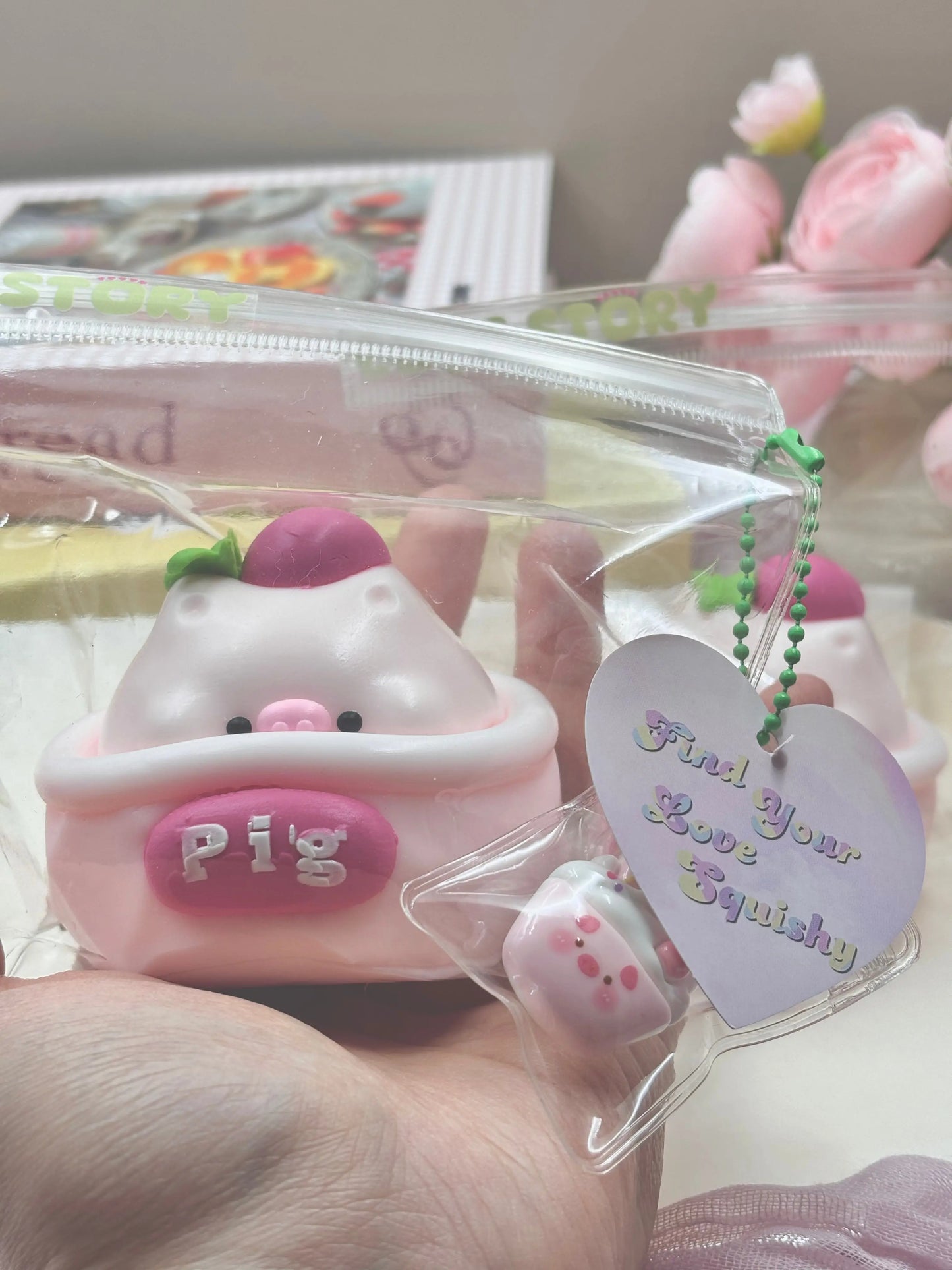Pig Bowl Taba Squishy Toy - Find Your Love