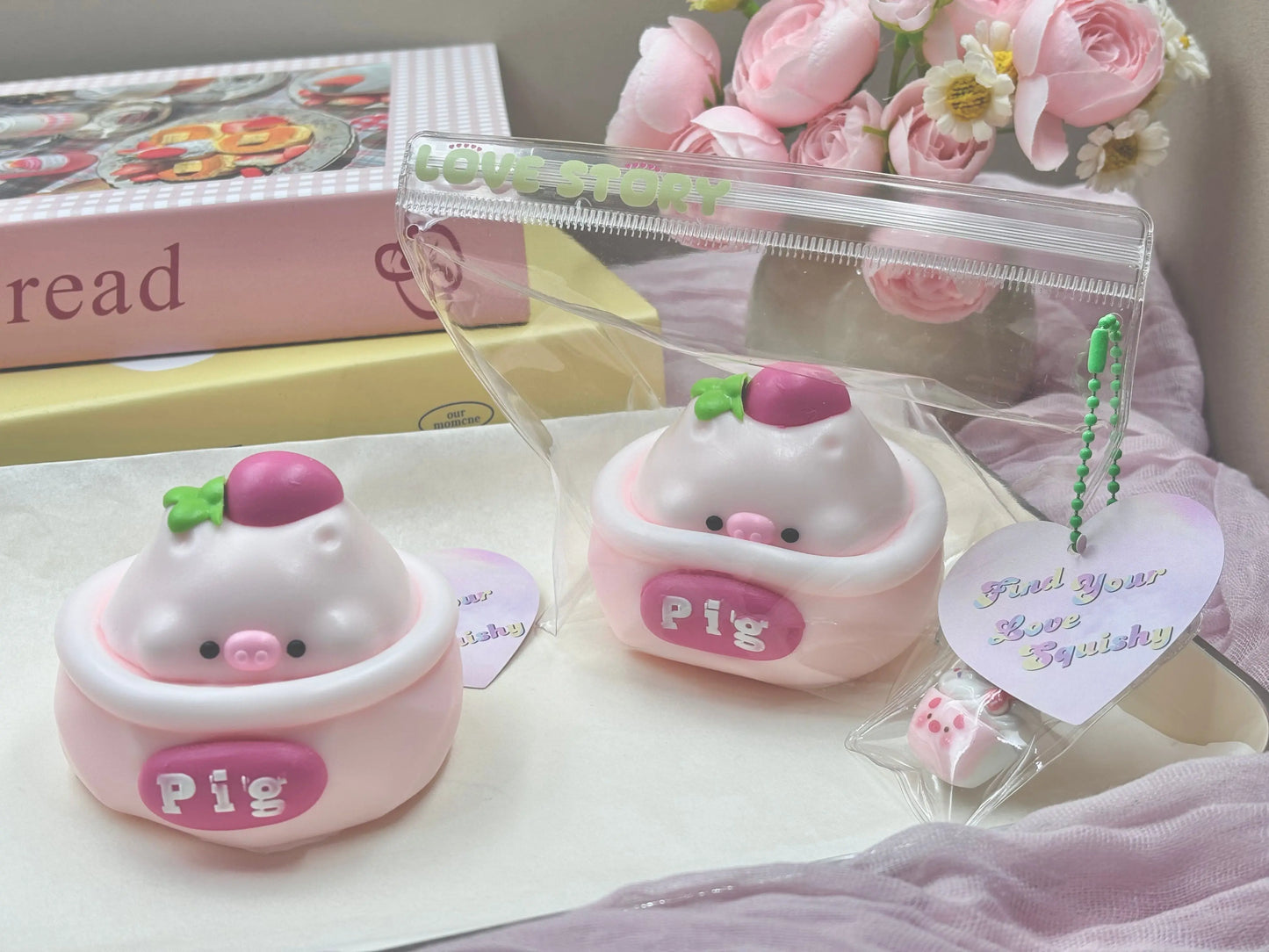 Pig Bowl Taba Squishy Toy - Find Your Love
