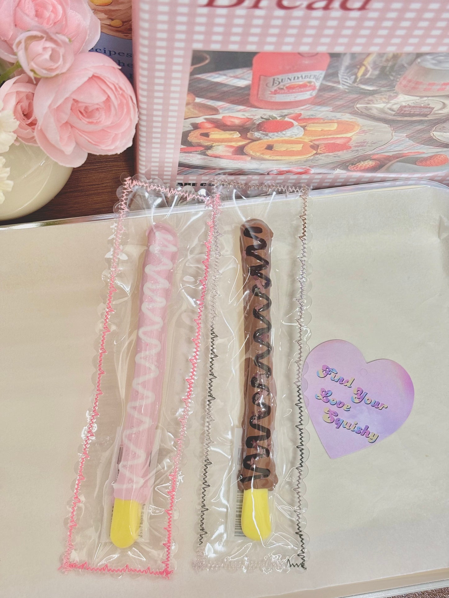 Pocky Chocolate Biscuit Stick Taba Squishy Toy
