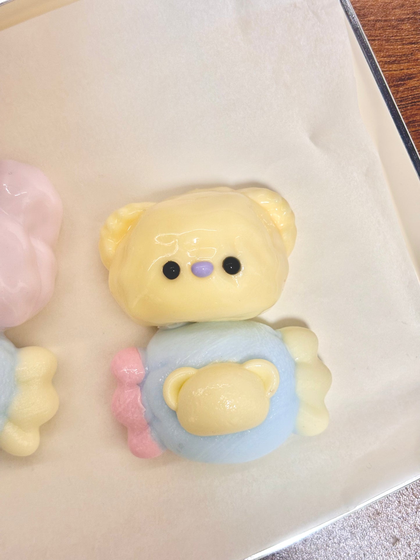 Rabbit and Bear Candy Taba Squishy Toy