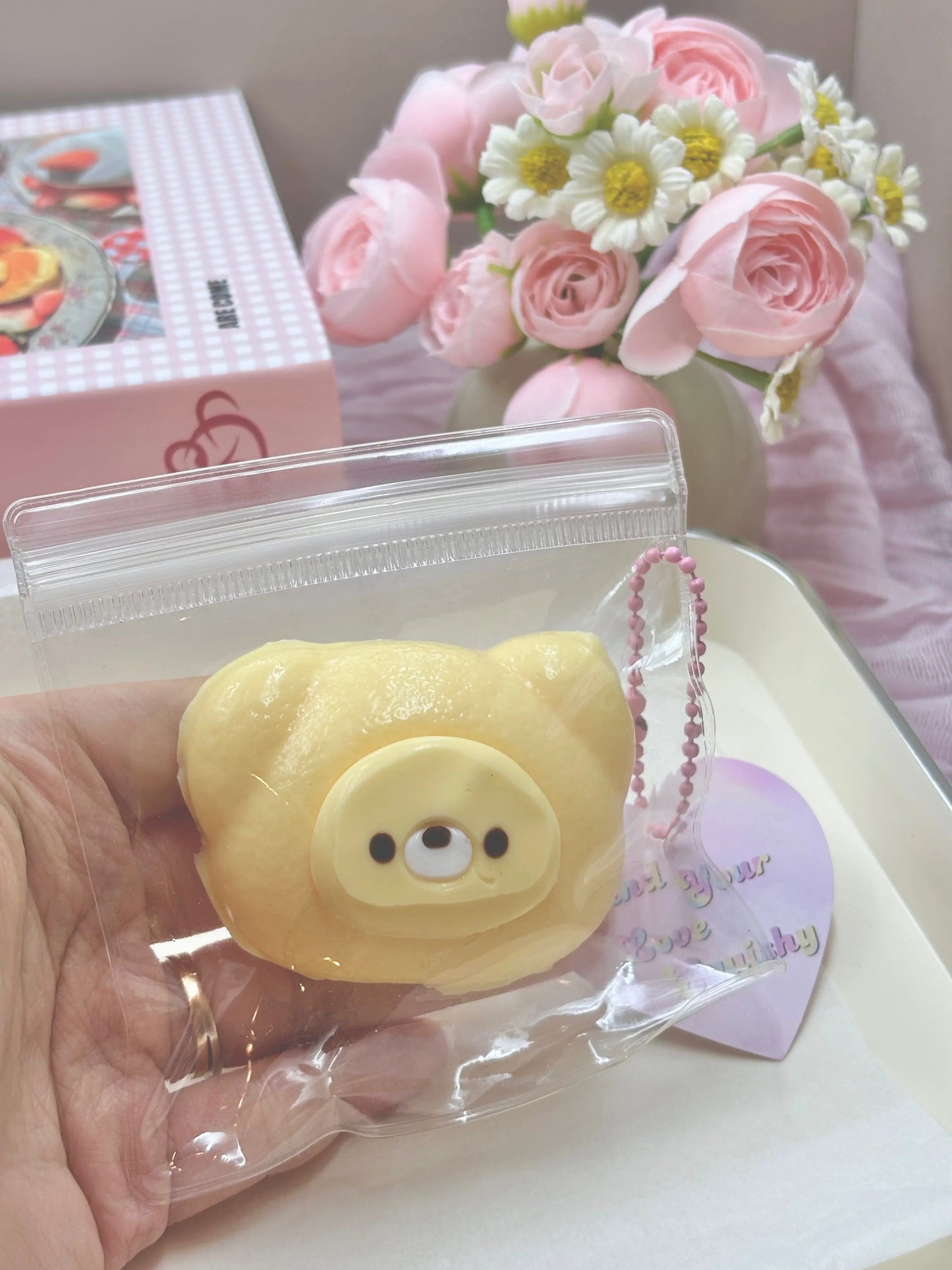 Yellow Bear Taba Squishy Toy - Find Your Love