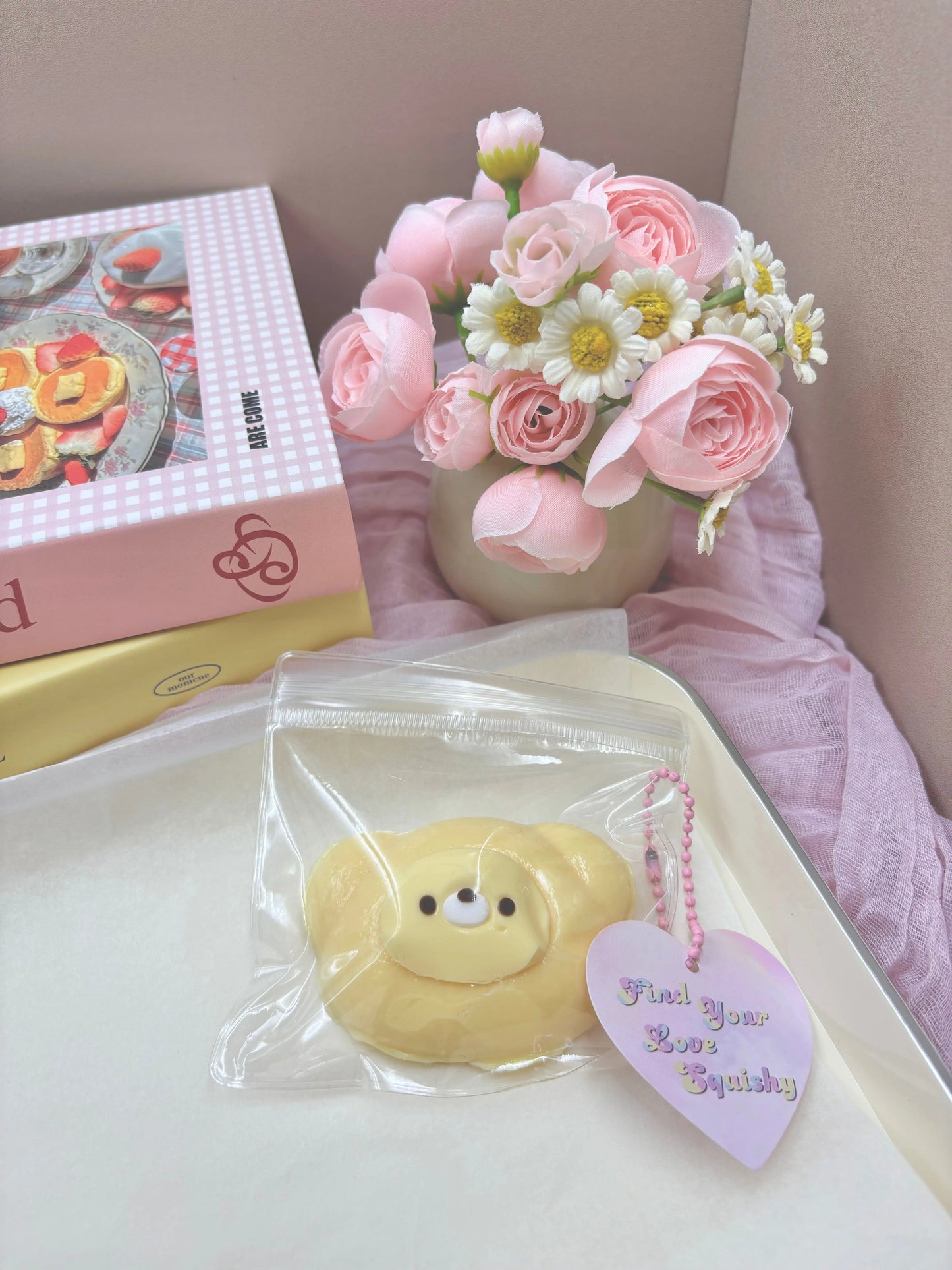 Yellow Bear Taba Squishy Toy - Find Your Love
