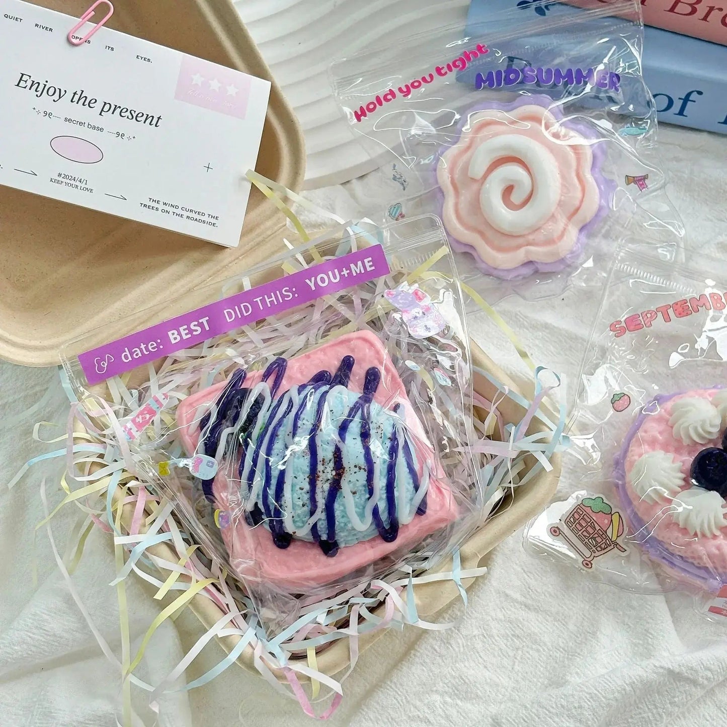 Blueberry Cake Dessert Series Taba Squishy Toy - Find Your Love