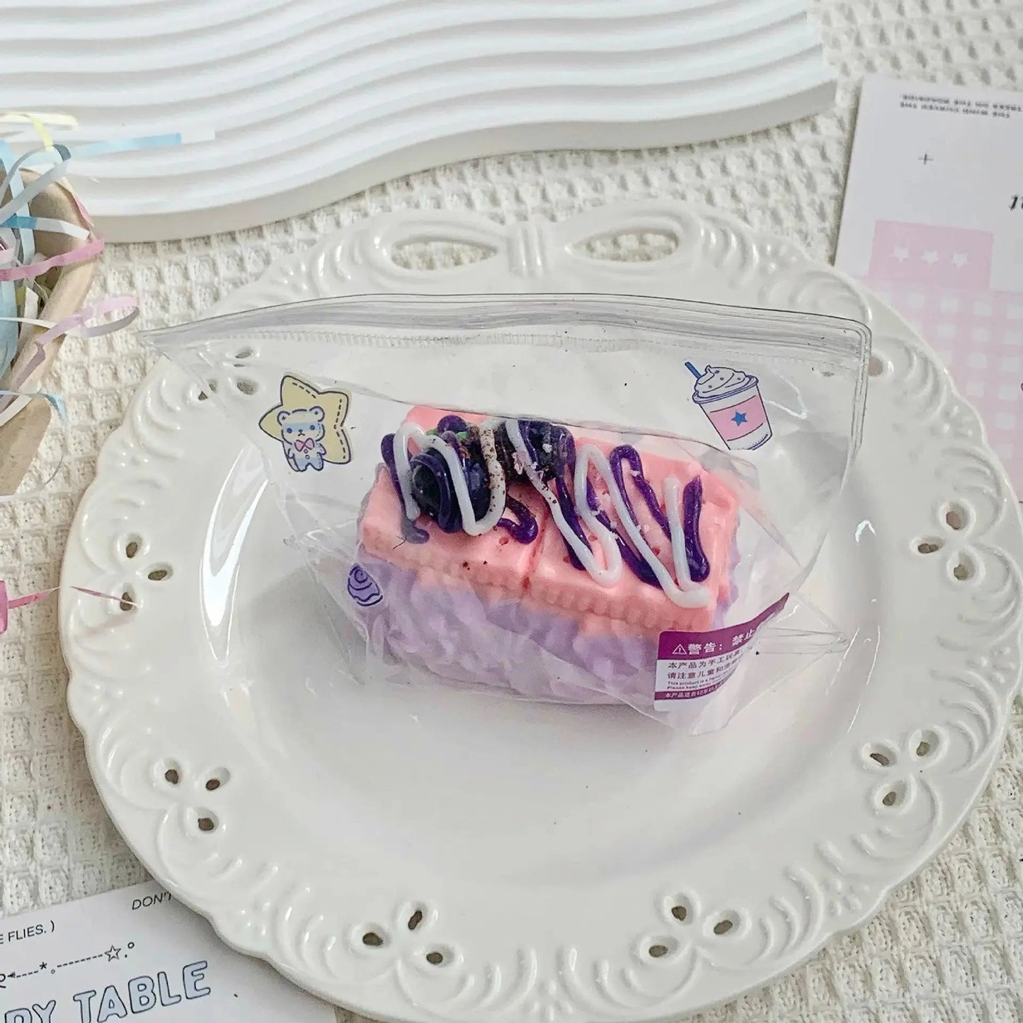 Blueberry Cake Dessert Series Taba Squishy Toy - Find Your Love