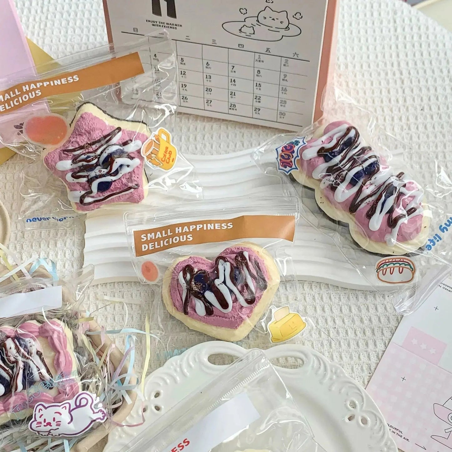 Blueberry Cake Dessert Series Taba Squishy Toy - Find Your Love