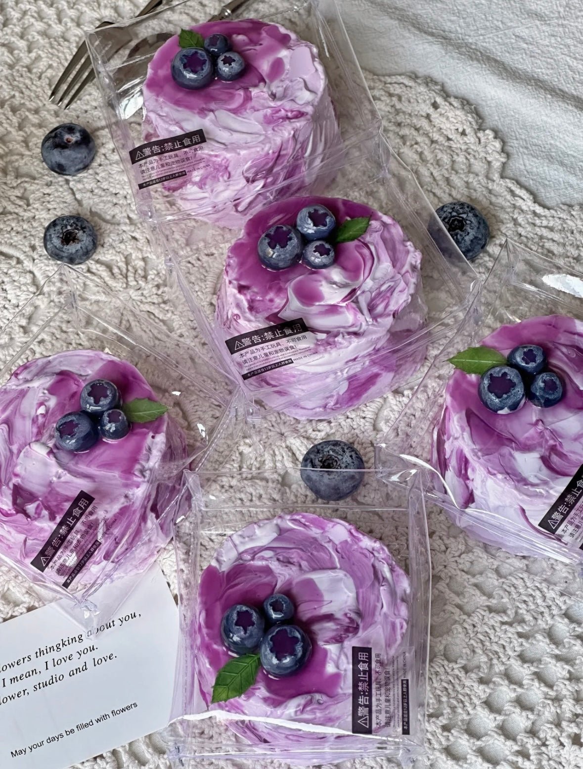 Blueberry Cheesecake Taba Squishy Toy - Find Your Love Squishy