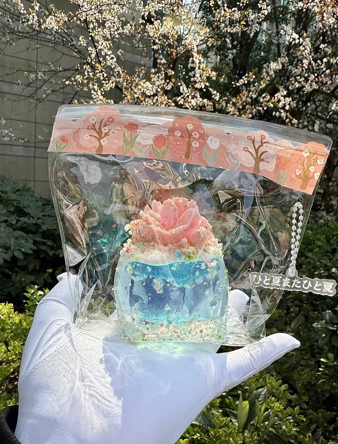 Glitter Gel Flower Drink Squishy Toy - Find Your Love Squishy