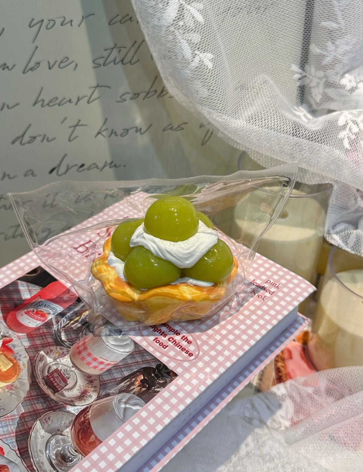 Green Grape Cream Tart Taba Squishy Toy - Find Your Love
