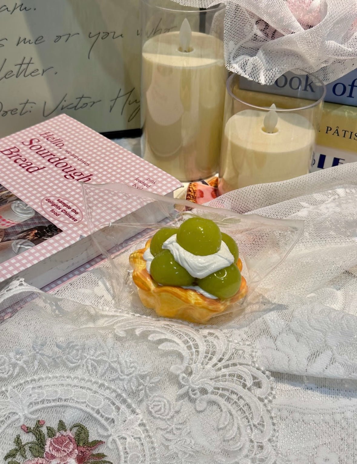 Green Grape Cream Tart Taba Squishy Toy - Find Your Love