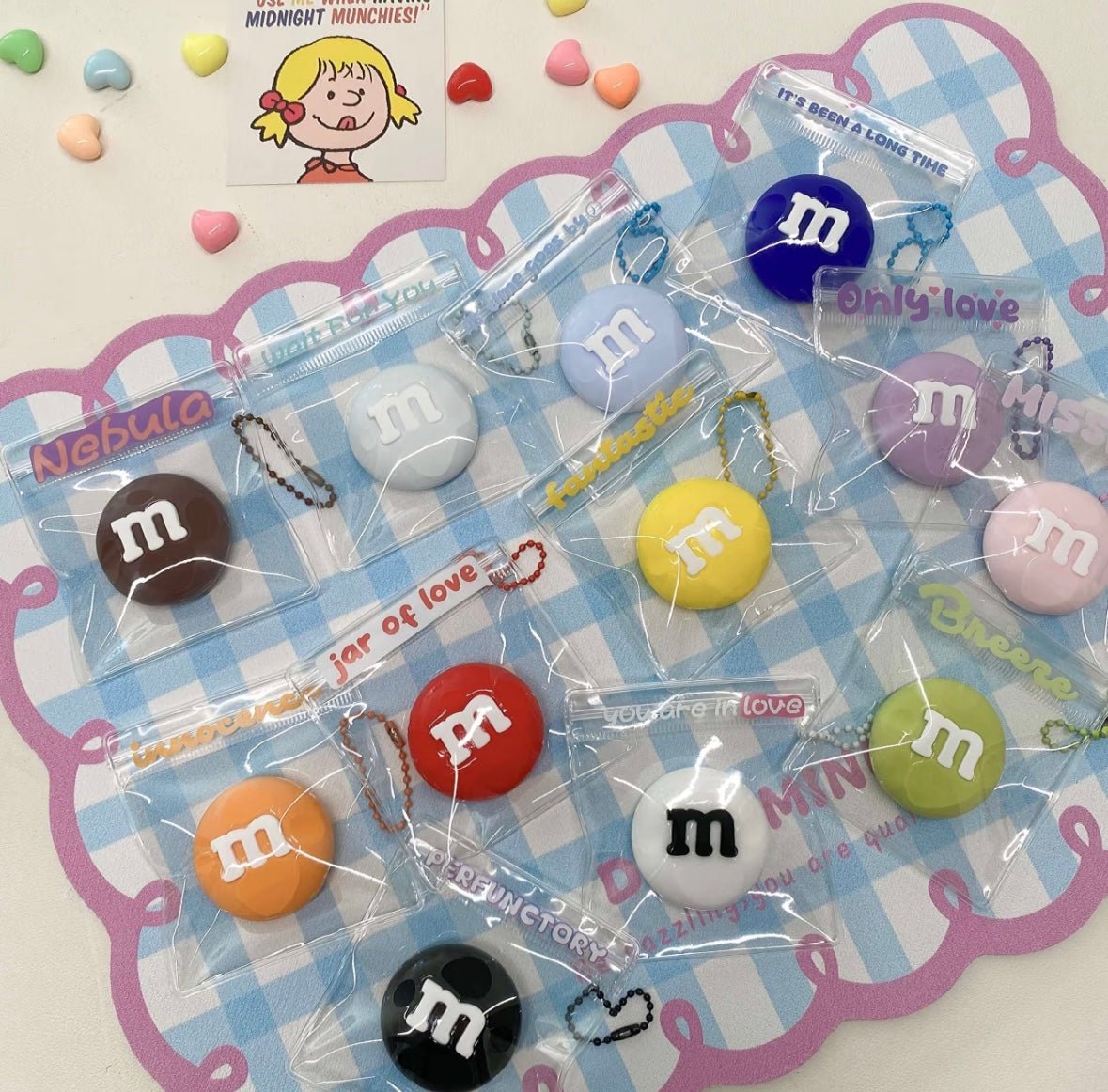 M&M's Chocolate Taba Squishy Toy - Find Your Love