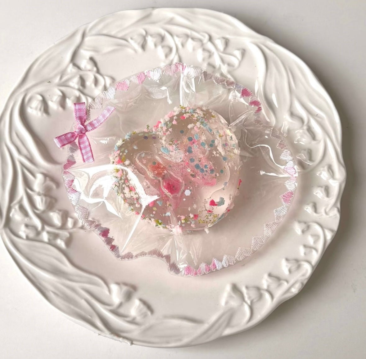 Pink Glitter Gel Heart Squishy Toy - Find Your Love Squishy