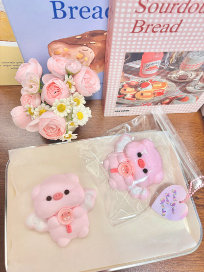 Angel Pig Taba Squishy Toy