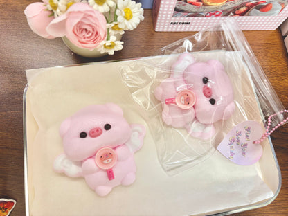Angel Pig Taba Squishy Toy