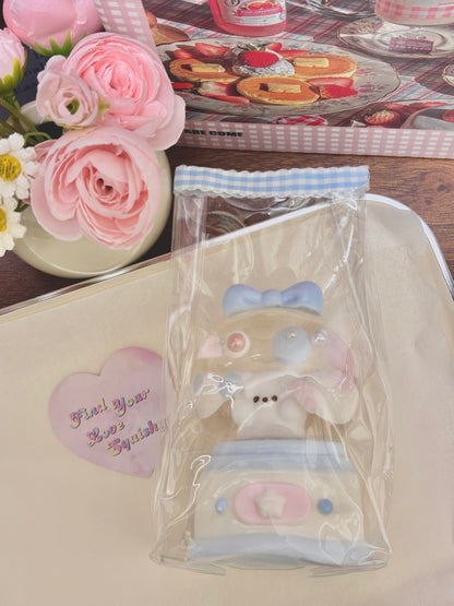 Clear Glitter Gel Bear Crystal Ball Taba Squishy Toy