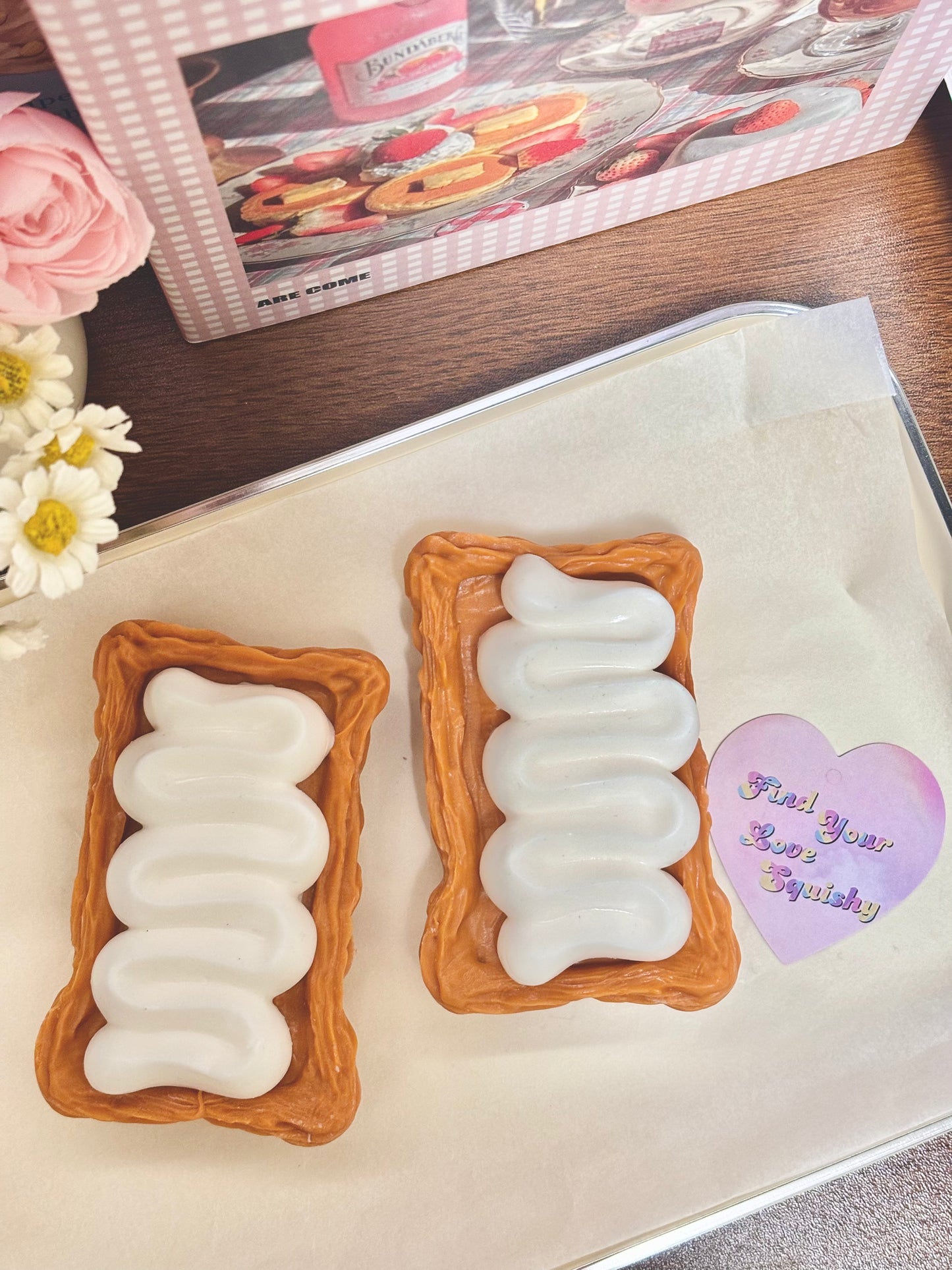 Cream Tart Taba Squishy Toy