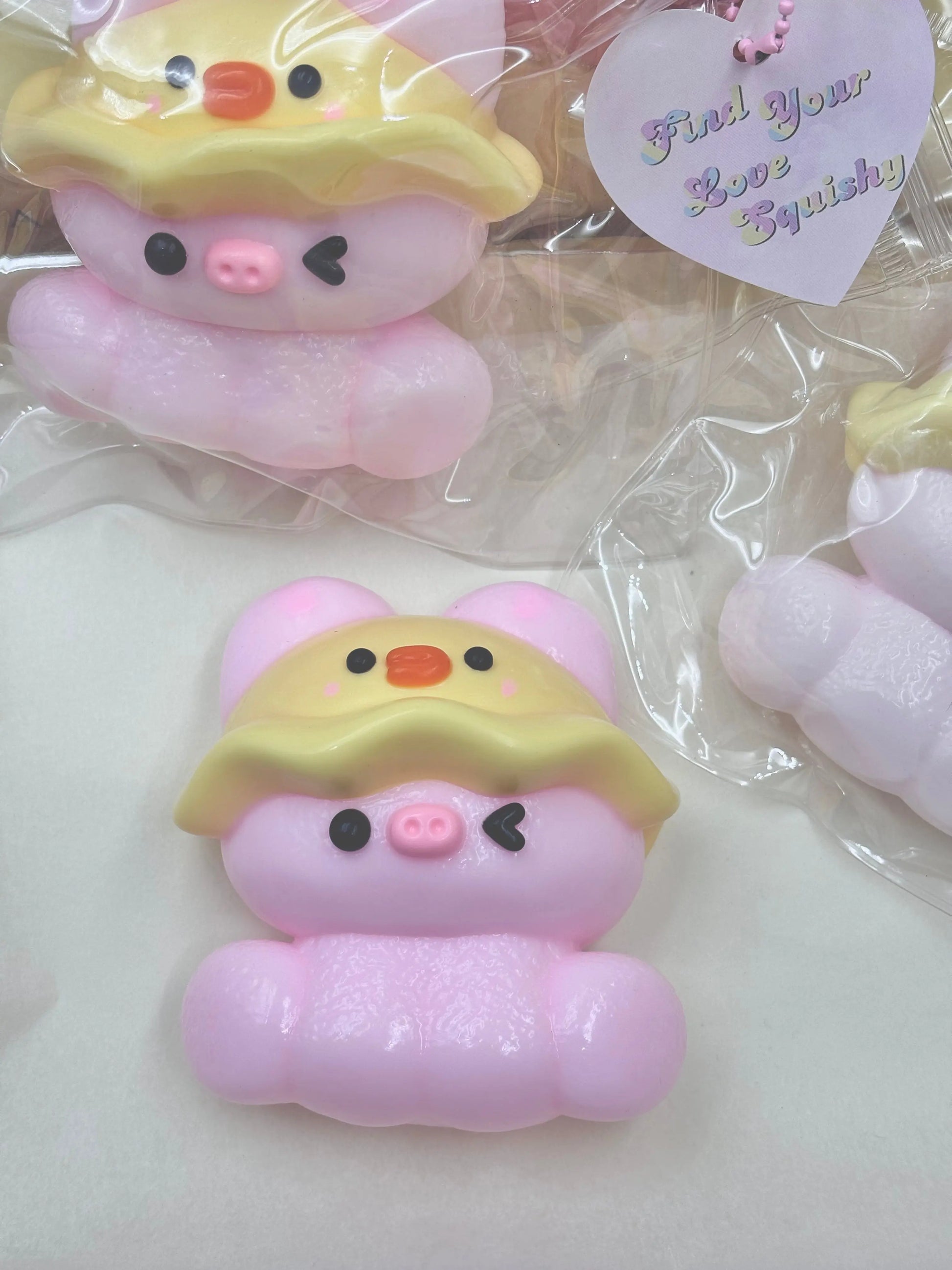 Cute Pig with Hat Taba Squishy Toy - Find Your Love