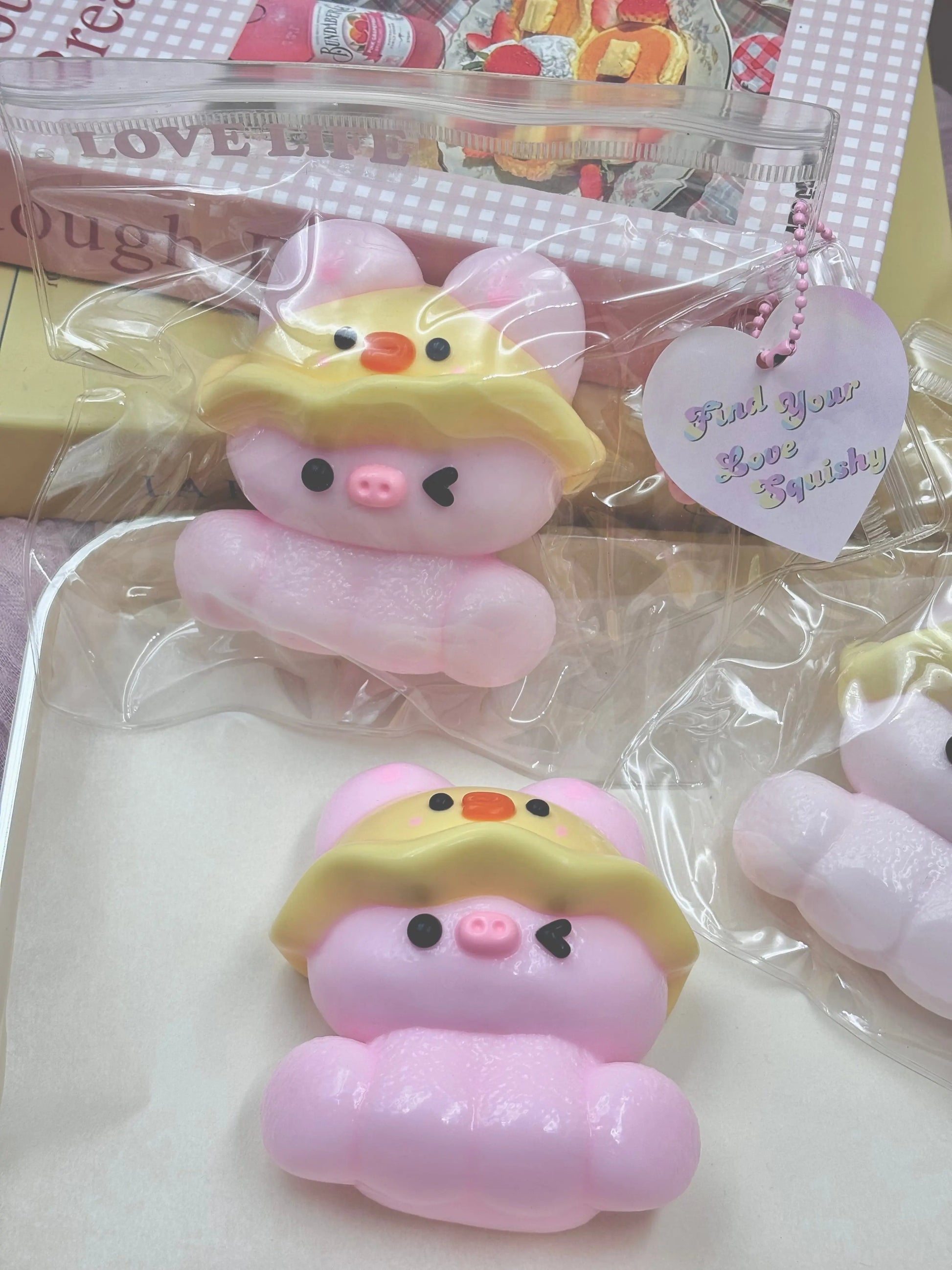 Cute Pig with Hat Taba Squishy Toy - Find Your Love