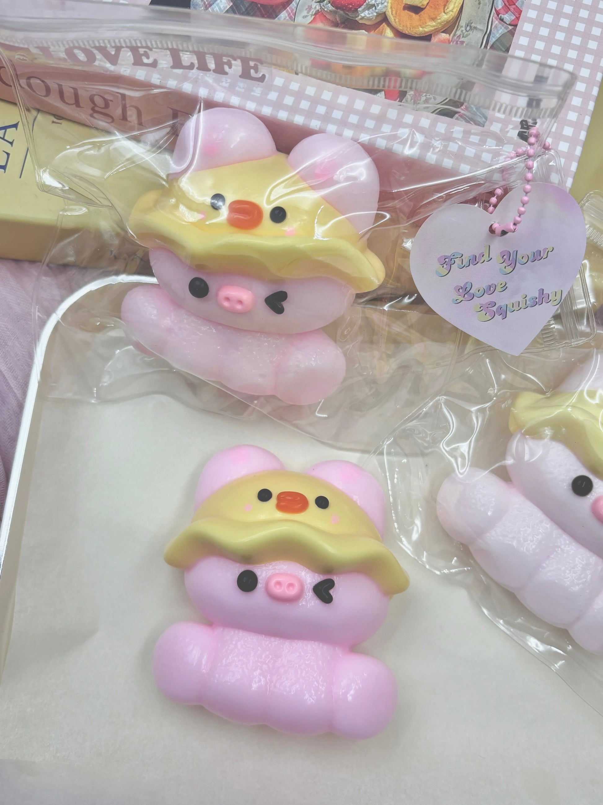Cute Pig with Hat Taba Squishy Toy - Find Your Love