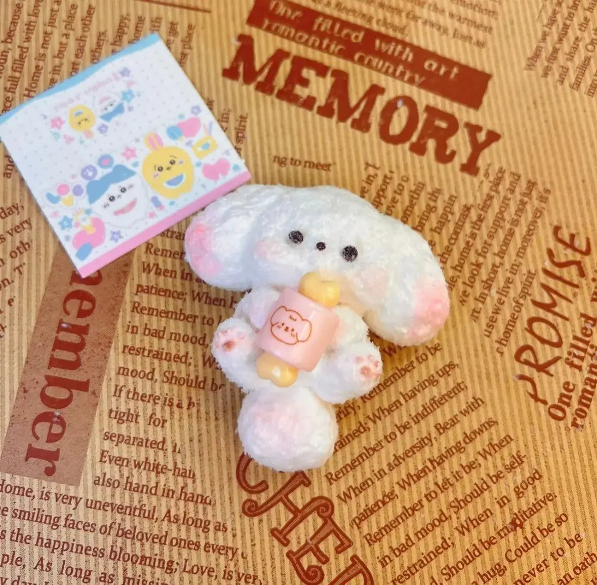 Cute White Dog Taba Squishy Toy - Find Your Love