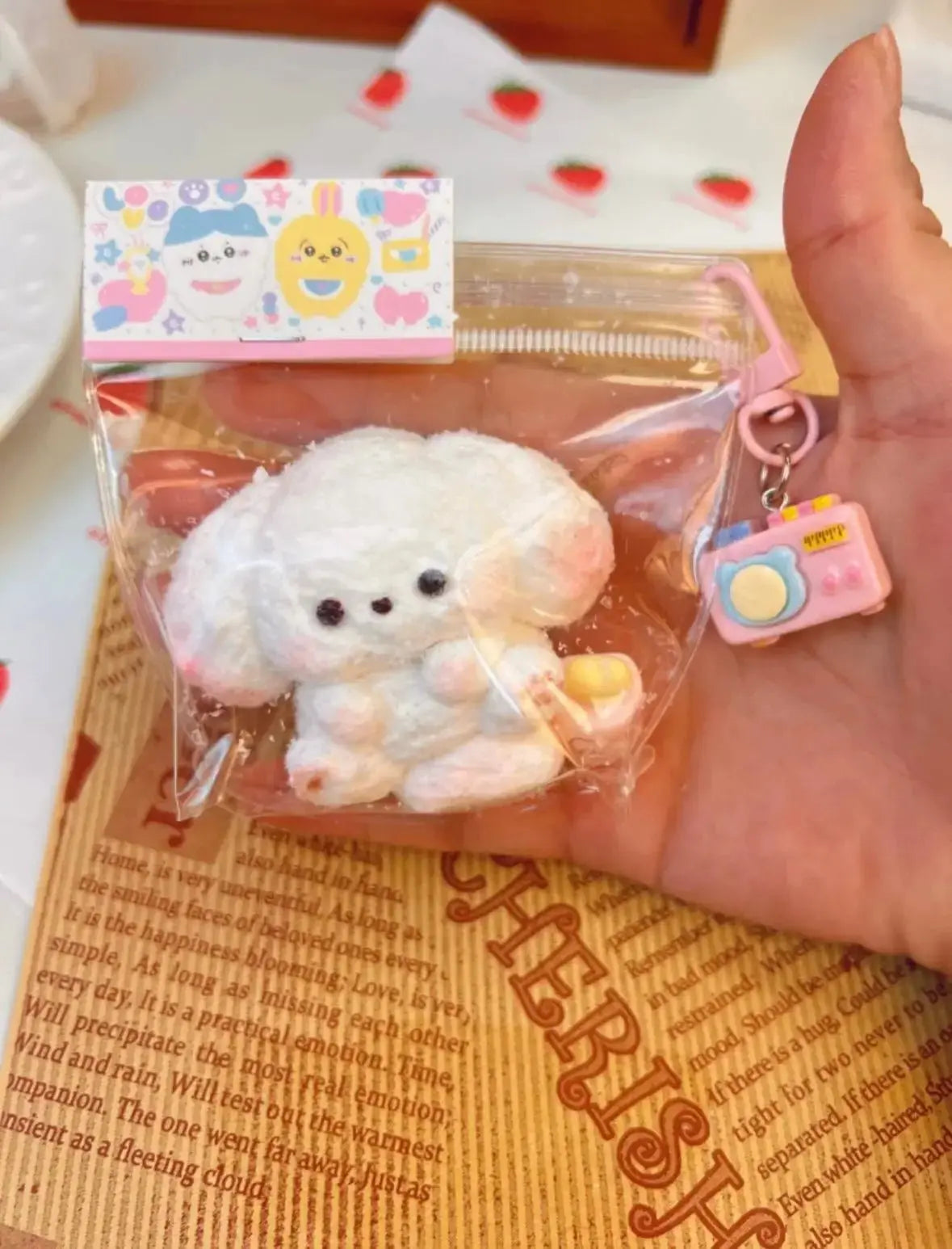 Cute White Dog Taba Squishy Toy - Find Your Love
