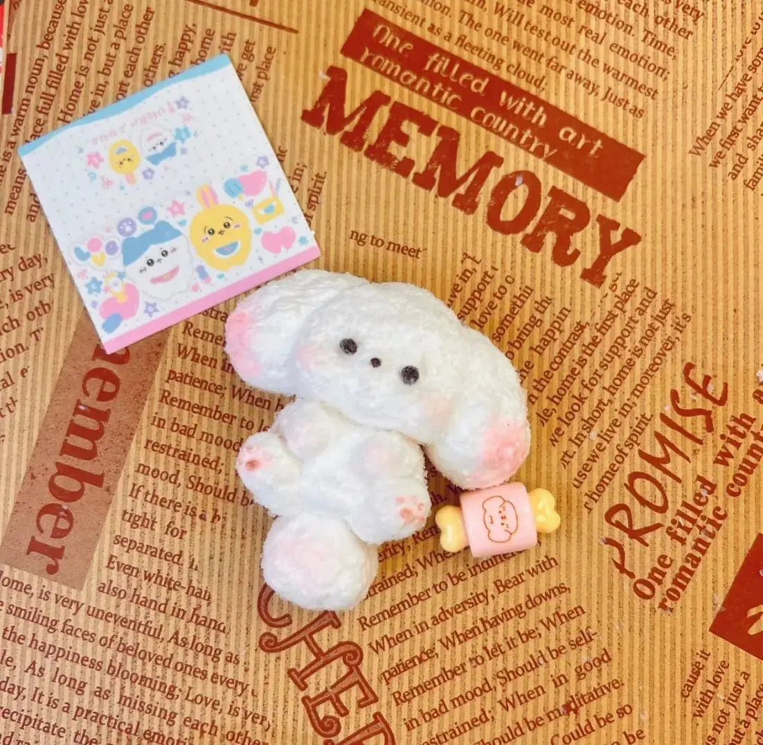 Cute White Dog Taba Squishy Toy - Find Your Love