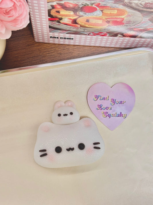 Cute Cat Head Taba Squishy Toy Find Your Love Squishy