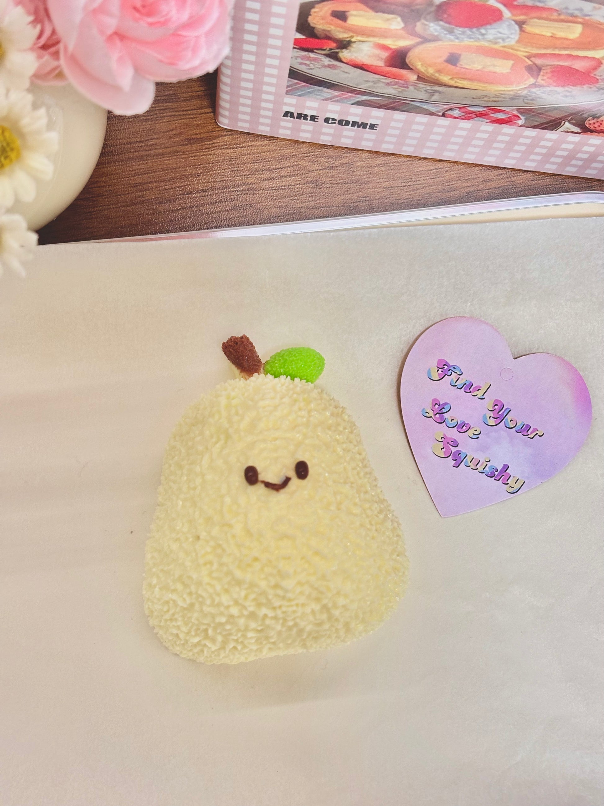 Cute Pear Taba Squishy Toy Find Your Love Squishy