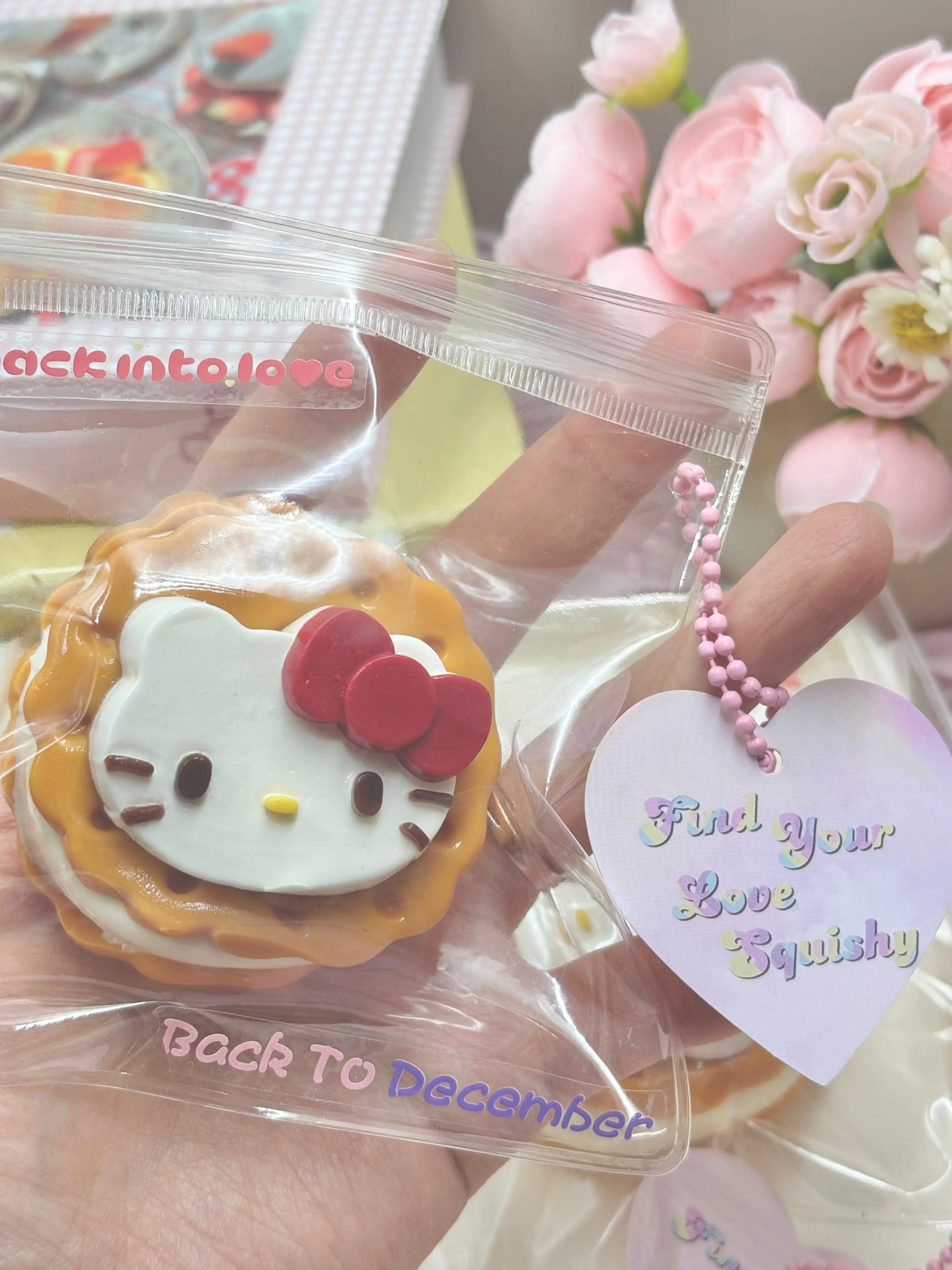 Hello Kitty Biscuit Taba Squishy Toy - Find Your Love