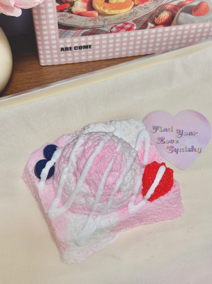 Icecream Toast Taba Squishy Toy