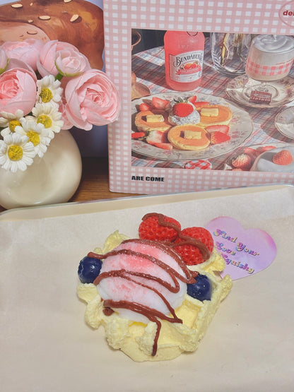 Icecream Waffel Taba Squishy Toy