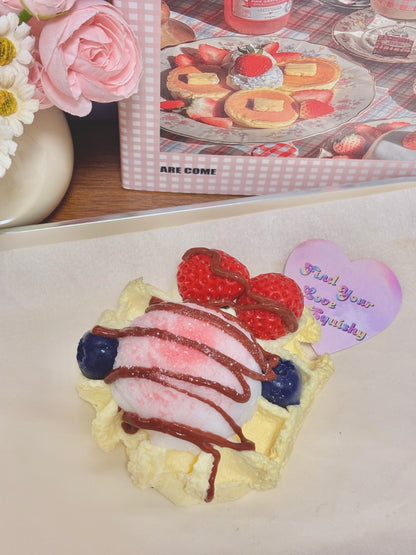Icecream Waffel Taba Squishy Toy