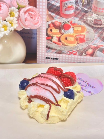Icecream Waffel Taba Squishy Toy