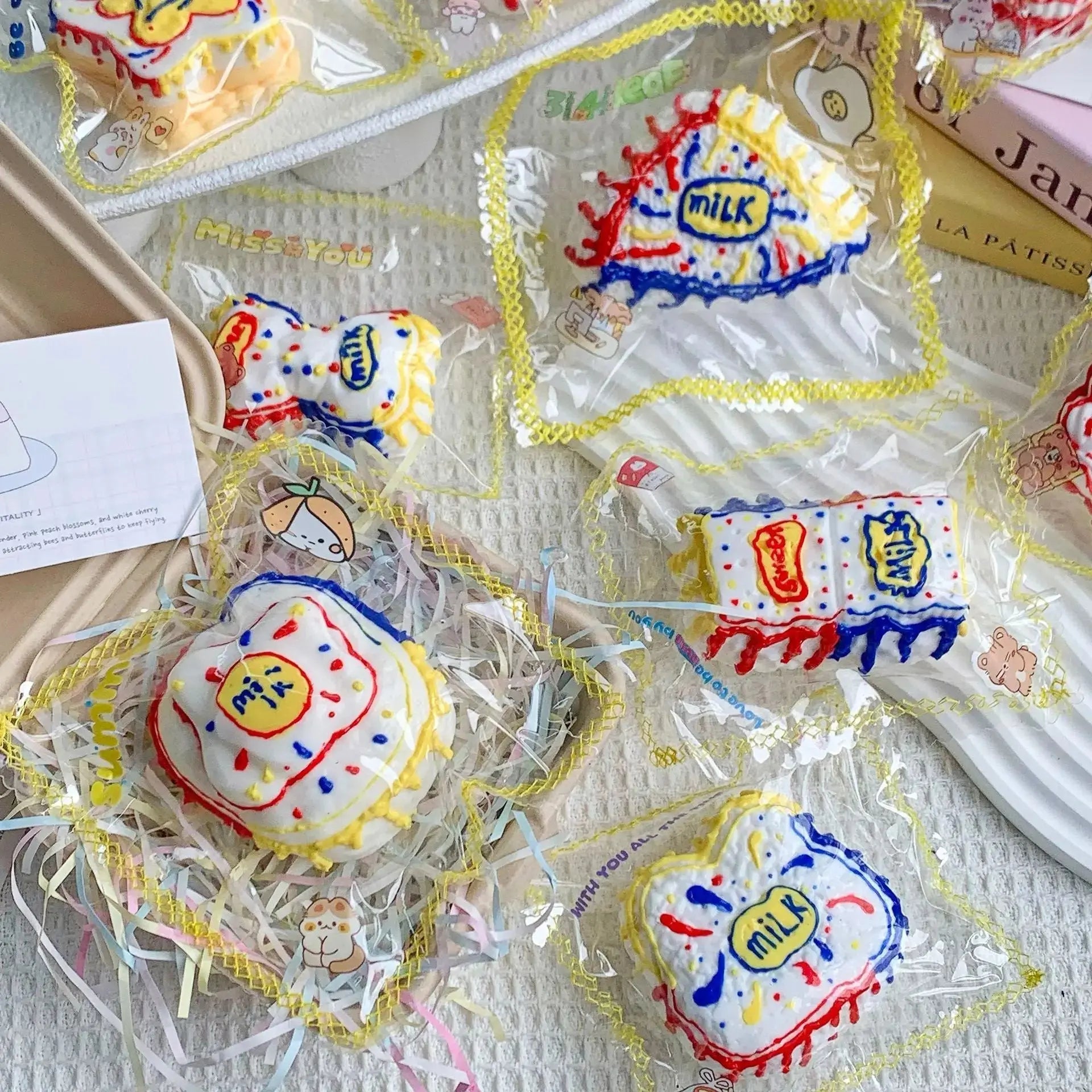 Milk Cake Dessert Series Taba Squishy Toy - Find Your Love