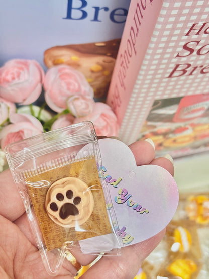 Mini Bread Food Taba Squishy Toy