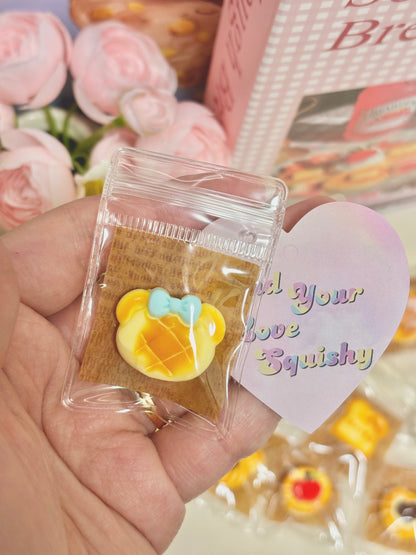Mini Bread Food Taba Squishy Toy