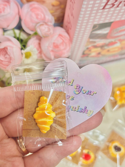 Mini Bread Food Taba Squishy Toy