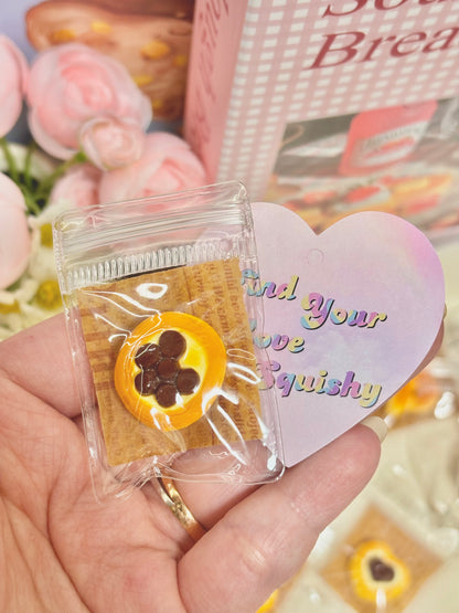 Mini Bread Food Taba Squishy Toy