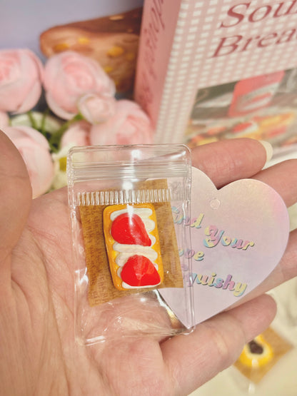 Mini Bread Food Taba Squishy Toy