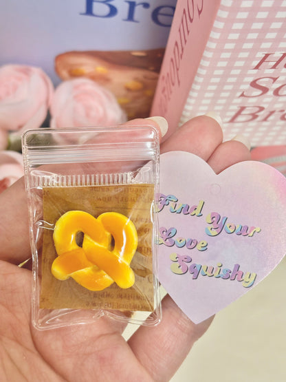 Mini Bread Food Taba Squishy Toy