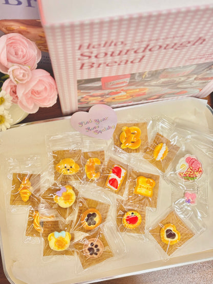 Mini Bread Food Taba Squishy Toy