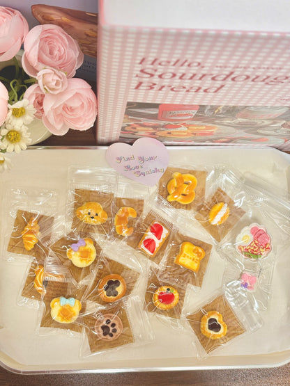 Mini Bread Food Taba Squishy Toy